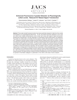 Enhanced Fluorescence Cyanide Detection at