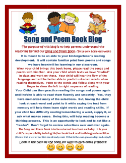 Song and Poem Book Song and Poem Book Blog oem Book Blog
