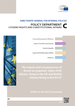 The impact and consequences of Brexit on acquired rights of EU