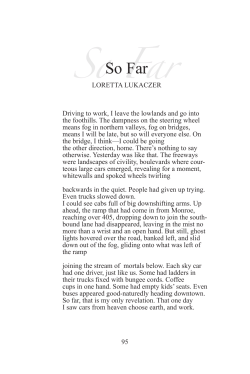 So Far - UW Tacoma Digital Commons