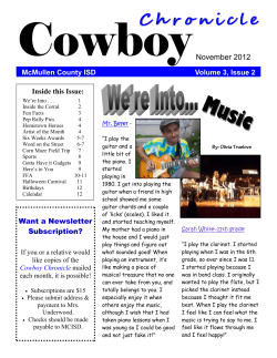 November Cowboy Chronicle