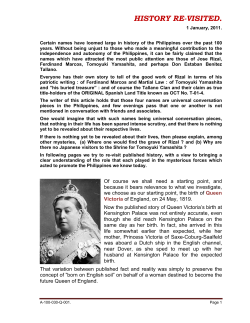 A-100-030-Q-001/HISTORY REVISITED