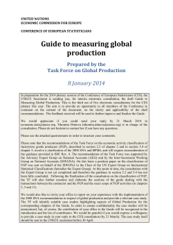 Guide to measuring global production