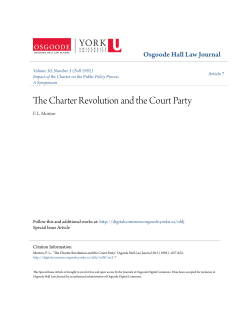 The Charter Revolution and the Court Party