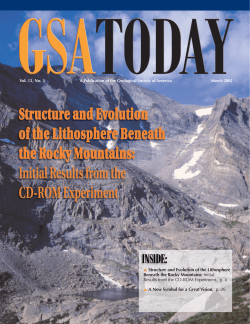 Structure and Evolution of the Lithosphere