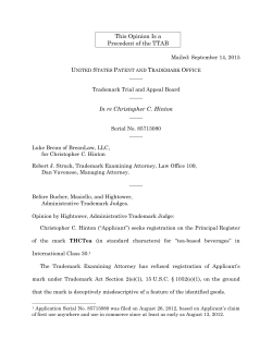 ruling on a trademark appeal