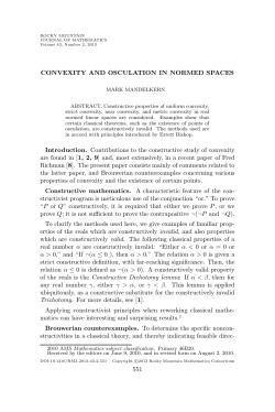 CONVEXITY AND OSCULATION IN NORMED