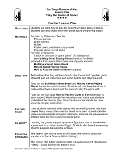 Play the Game of Senet.pub