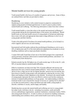 Mental health services for young people