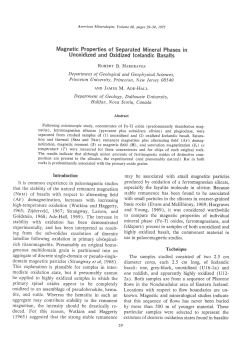 Magnetic Properties of Separated Mineral Phases Unoxidized and