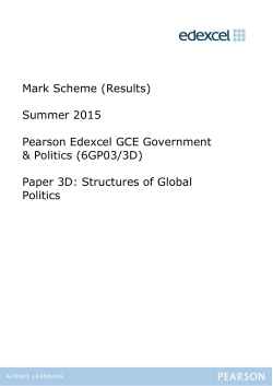 Mark Scheme - Revision World