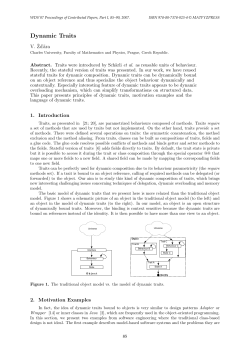 Dynamic Traits - Semantic Scholar