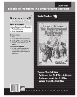 Escape to Freedom: The Underground Railroad