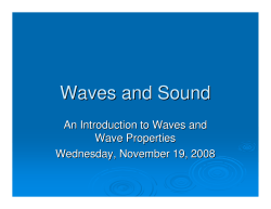 Waves and Sound