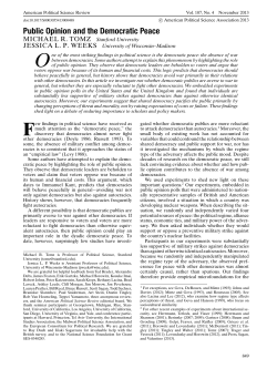 Public Opinion and the Democratic Peace