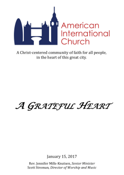 A Grateful Hear - American International Church