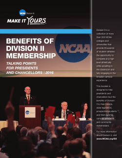 benefits of division ii membership