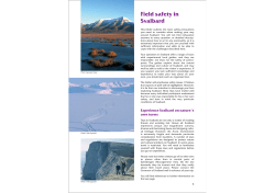 Field safety in Svalbard