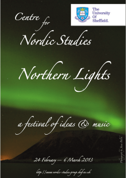 Northern Lights programme booklet