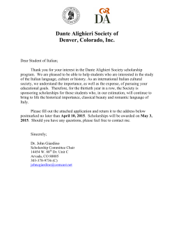 Dante Alighieri Society of Denver, Colorado, Inc.