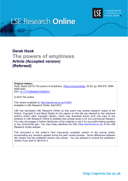 The powers of emptiness