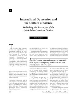 Internalized Oppression and the Culture of Silence