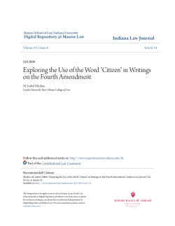 Exploring the Use of the Word "Citizen" in Writings on the Fourth