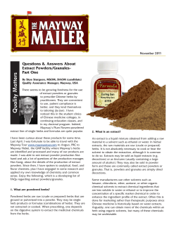 Q ua lity M a tte rs