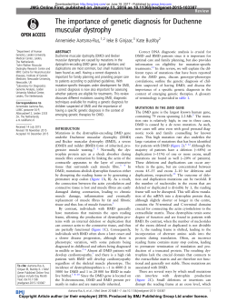 The importance of genetic diagnosis for Duchenne muscular dystrophy