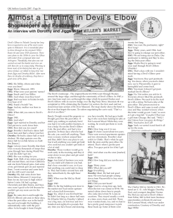 Almost a Lifetime in Devil`s Elbow