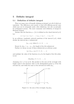 5 Definite integral