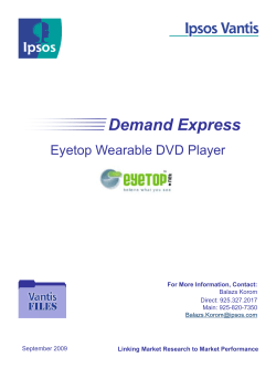 Eyetop Wearable DVD Player