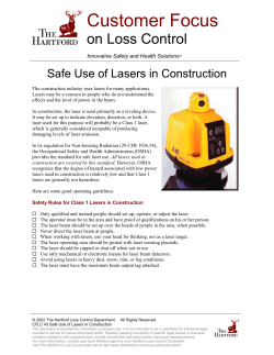 Safe Use of Lasers in Construction