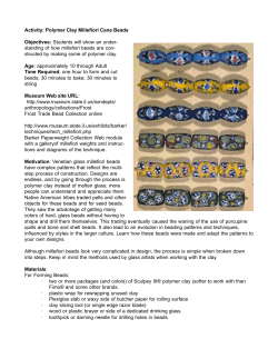 Polymer Clay Trade Bead Lesson pdf