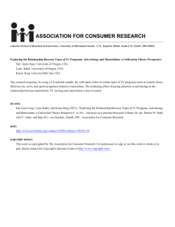 Exploring the Relationship Between Types of Tv Programs
