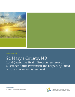 St. Mary`s County, MD - Healthy St. Mary`s Partnership