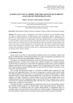 a semi-analytical model for the nonlinear stability analysis of