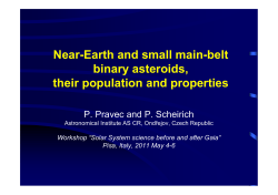Near-Earth and small main-belt binary asteroids, their population