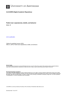 Modelling political trust and populist party voting