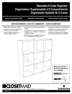 Stackable 9 Cube Organizer Organisateur