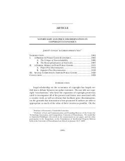 Nonrivalry and Price Discrimination in Copyright