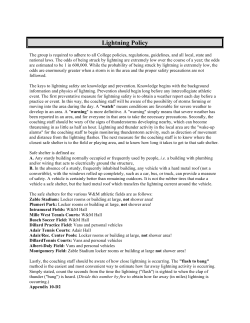 Lightning Policy - College of William and Mary