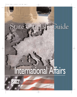 State Official`s Guide to International Affairs, 2004
