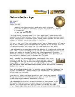 Oct 25 GOLD China`s Golden Age Bob Moriarty 321gold