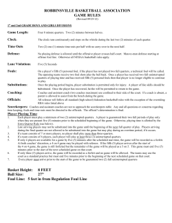 rba game rules - Robbinsville Basketball Association