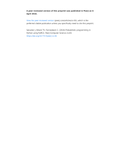 Probabilistic programming in Python using PyMC3