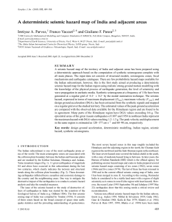 A deterministic seismic hazard map of India and