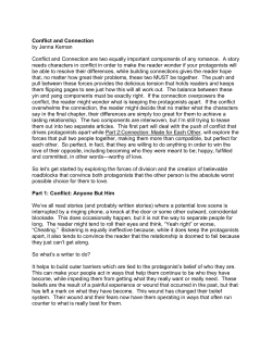 Conflict and Connection by Jenna Kernan Conflict and Connection