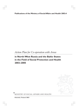 Action Plan for Co-operation with Areas