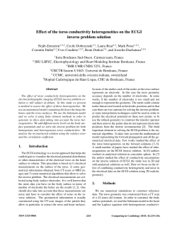 Effect of the torso conductivity heterogeneities on the ECGI inverse